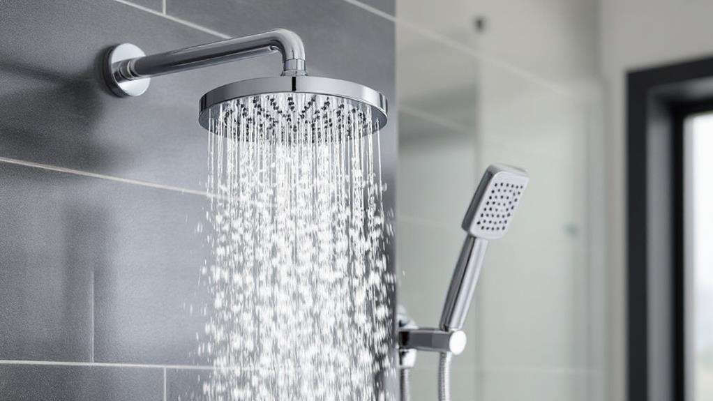 full chrome dual showerhead
