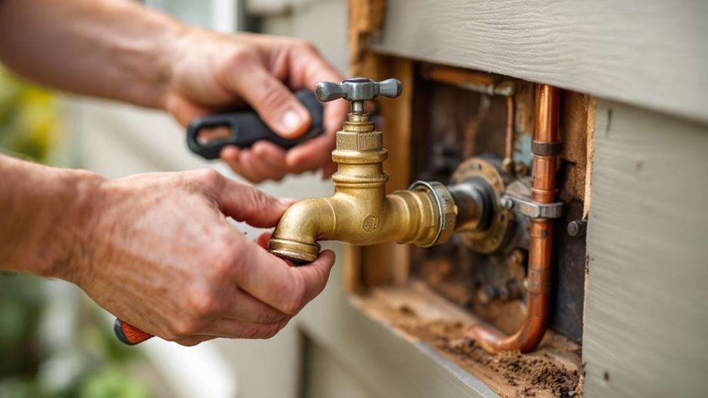outdoor faucet mounting instructions