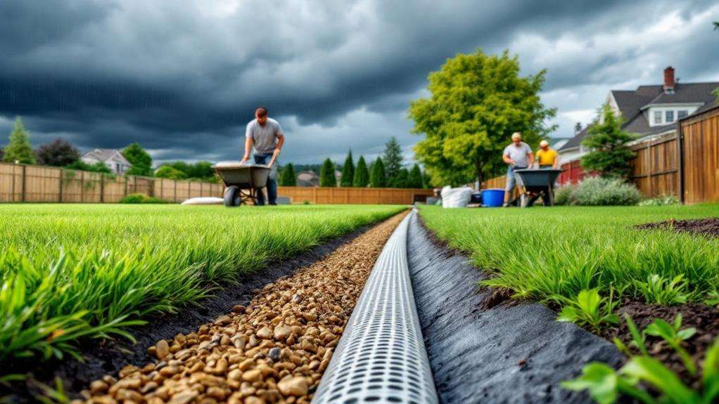 drainage system installation requirement