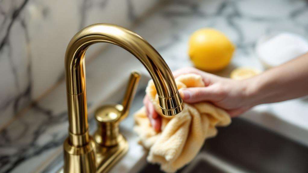 brass and copper faucet cleaning