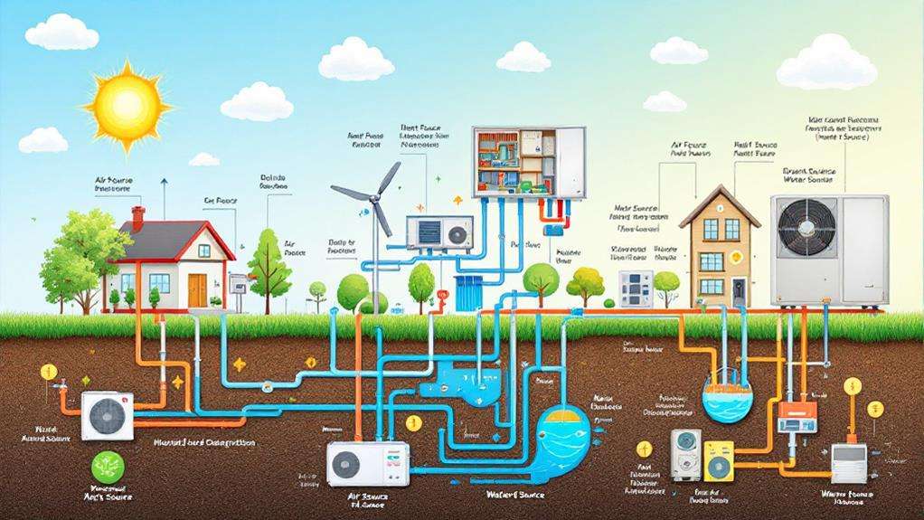 heating cooling system types
