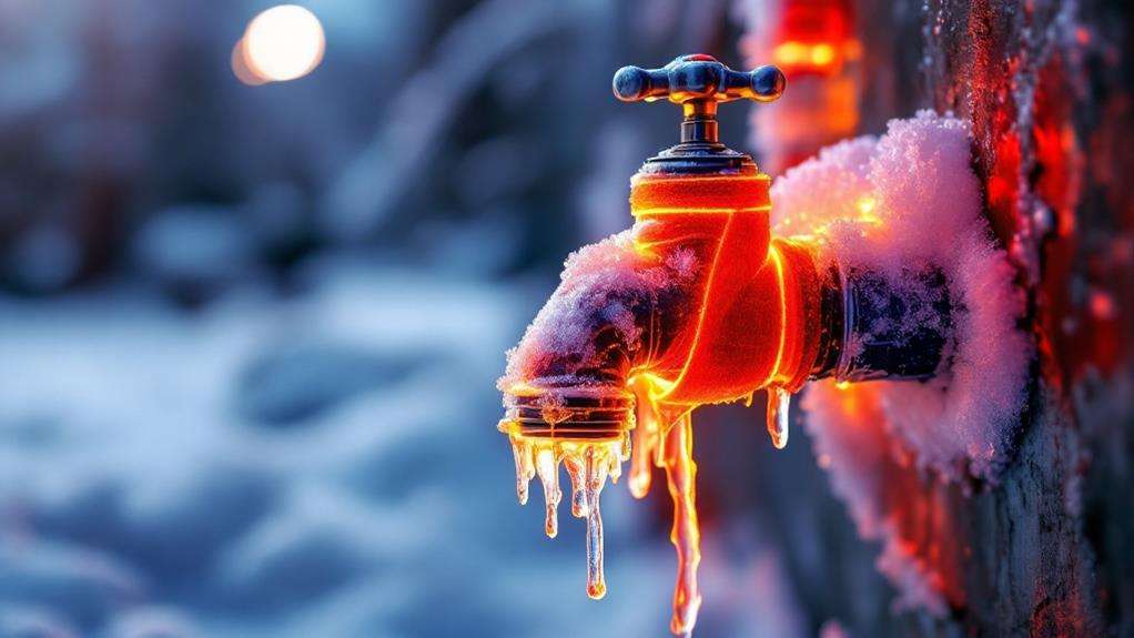 warming pipes against freezing conditions