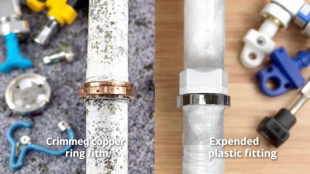 joining versus expanding pipe connections