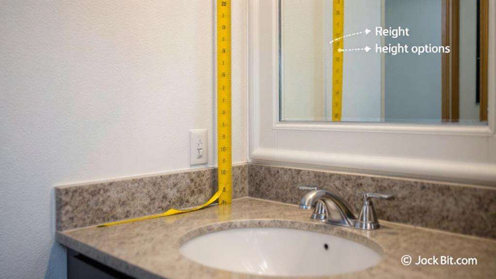 faucet height calculation instructions