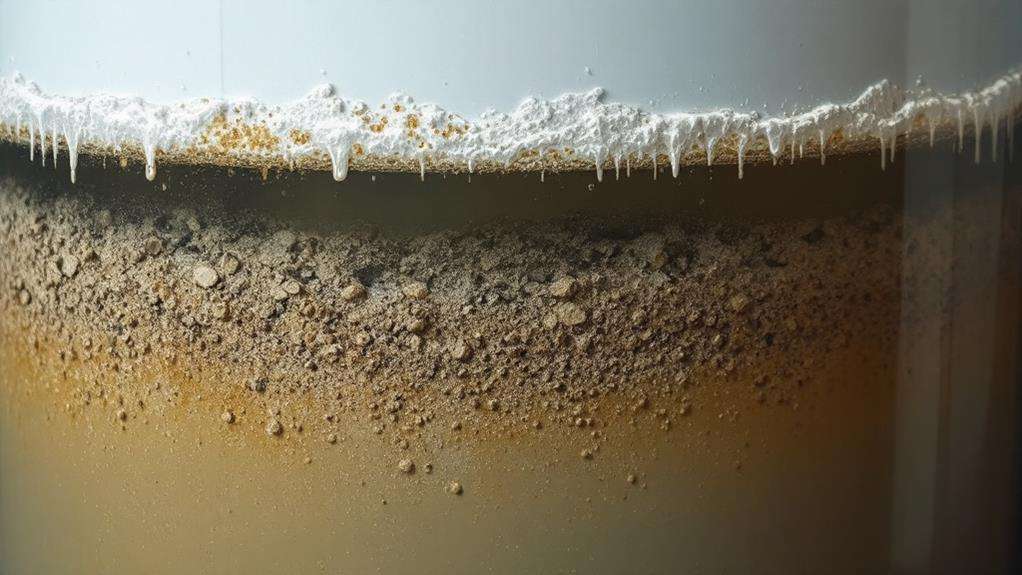 detecting sediment in the tank