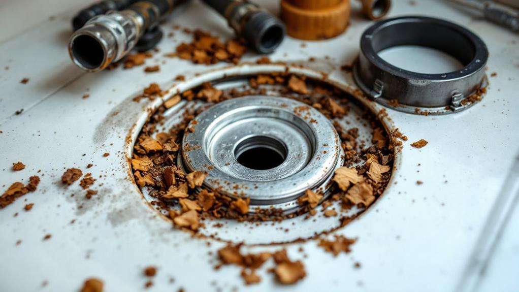 assemble the metal flange component