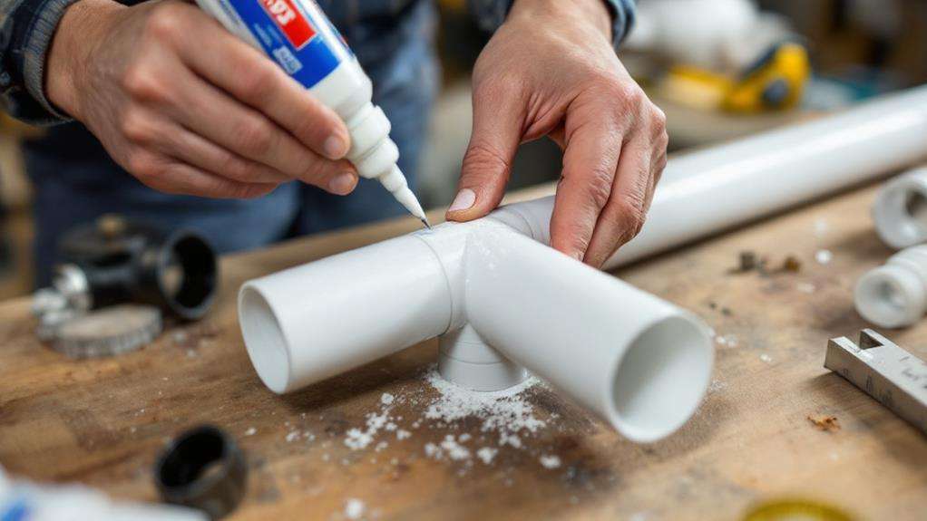 connecting plastic plumbing pipes