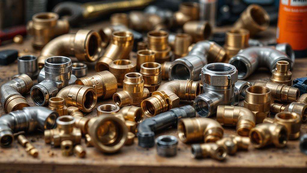 selecting suitable plumbing connection components