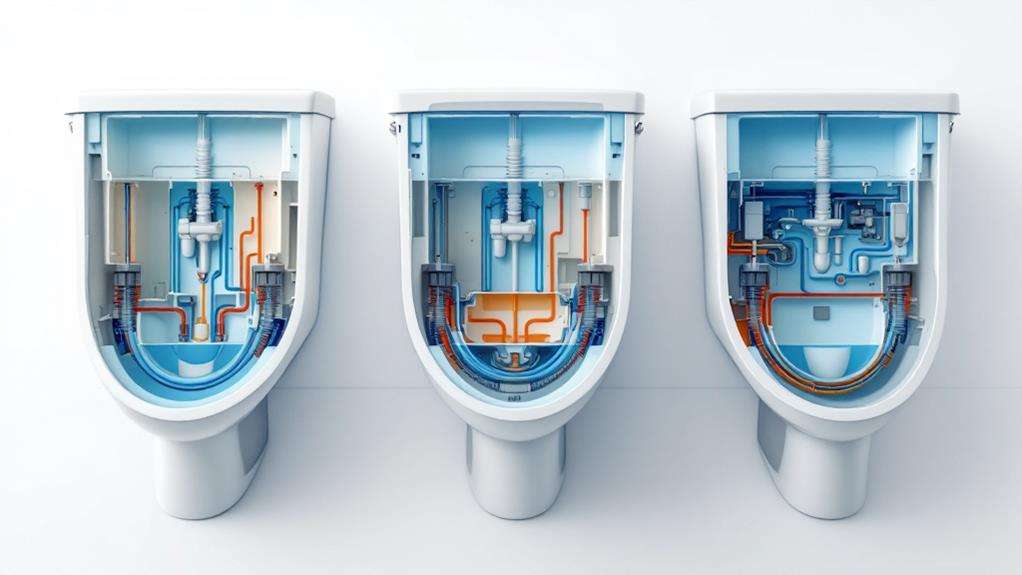 toilet flush system types overview