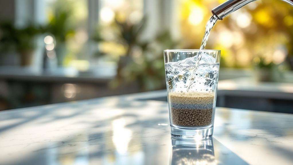 clean filtered purified water