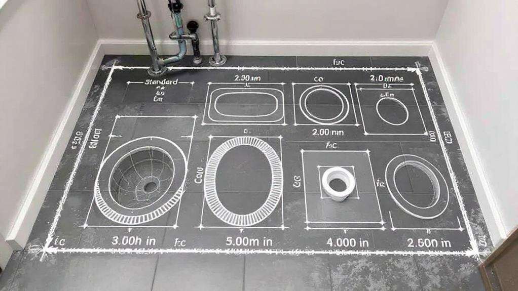 rough in for specialty toilet installation