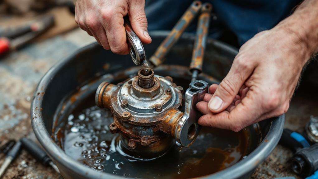 repairing malfunctioning water pump