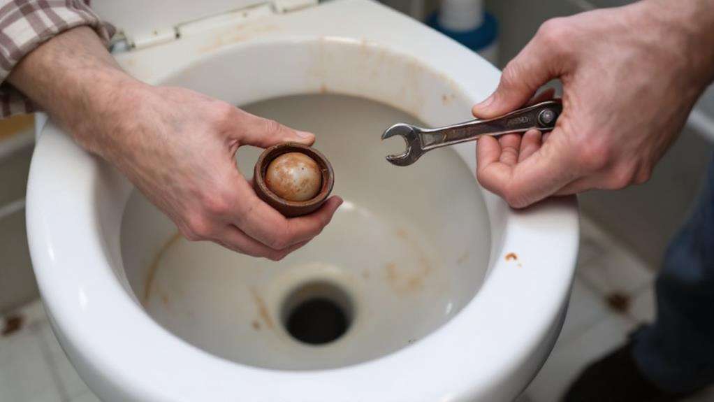inspect and replace float ball