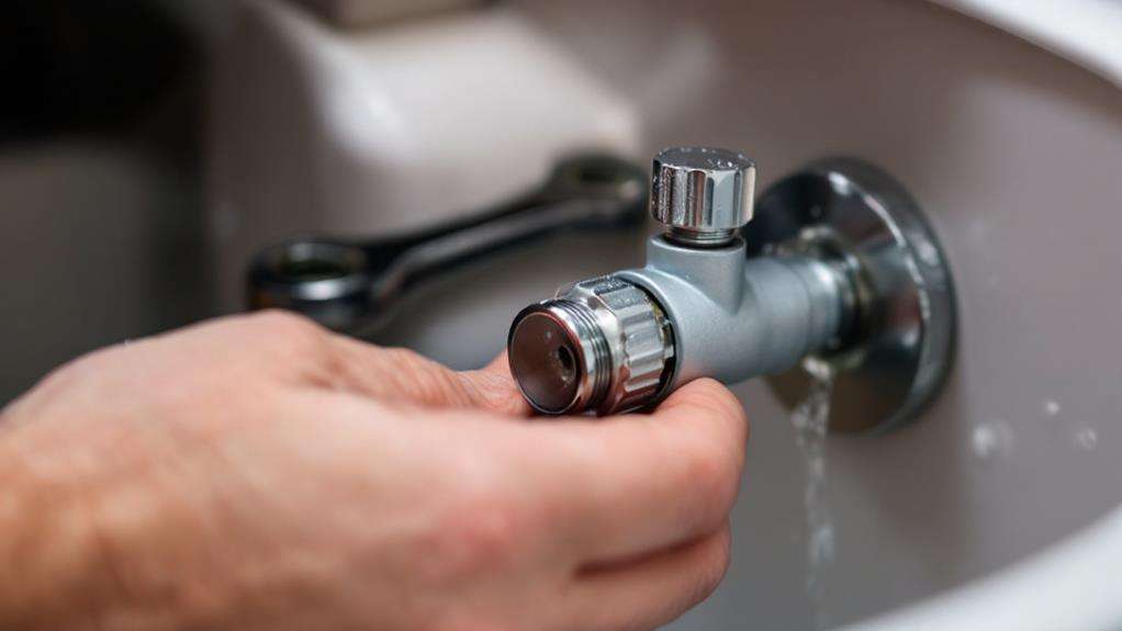 inspect water shut off valve condition