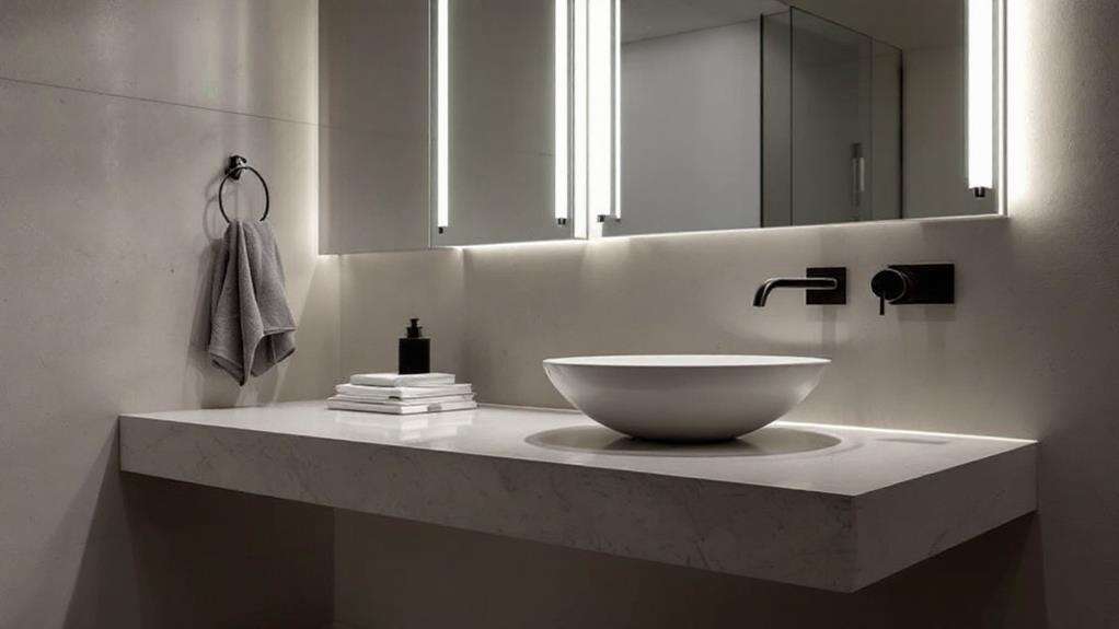 sleek vanity lighting options
