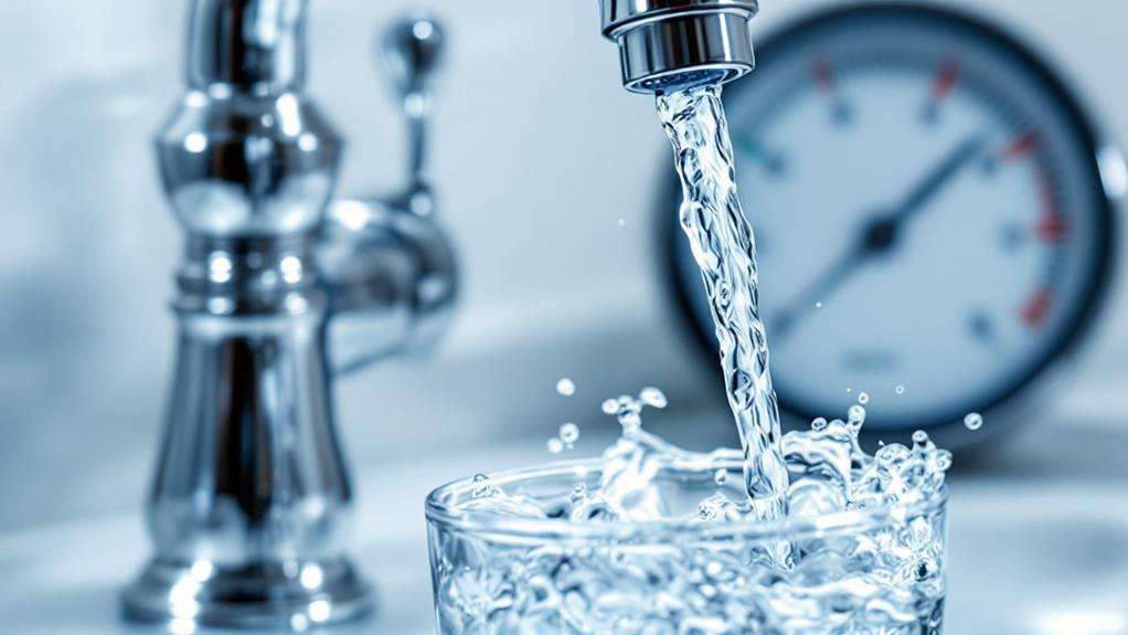 increased water flow rate