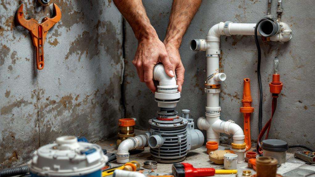 pipes fittings connecting assembling