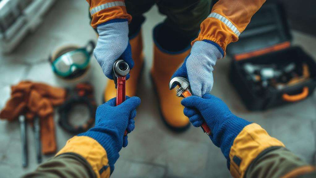 plumbing protective gear safety