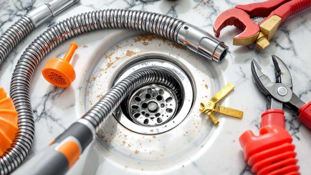 plumber s tool for clogged pipes