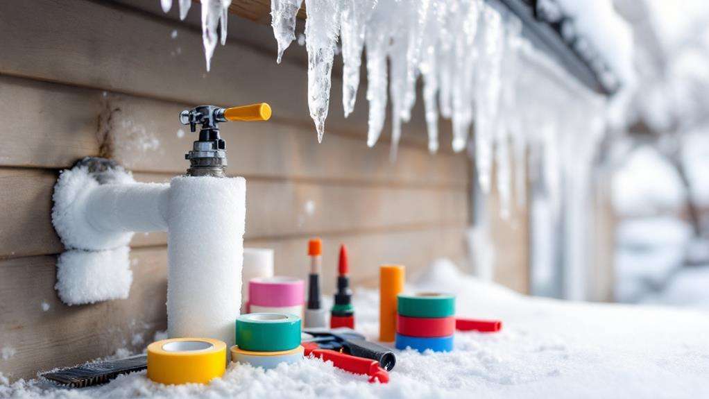 protecting outdoor pipes for winter