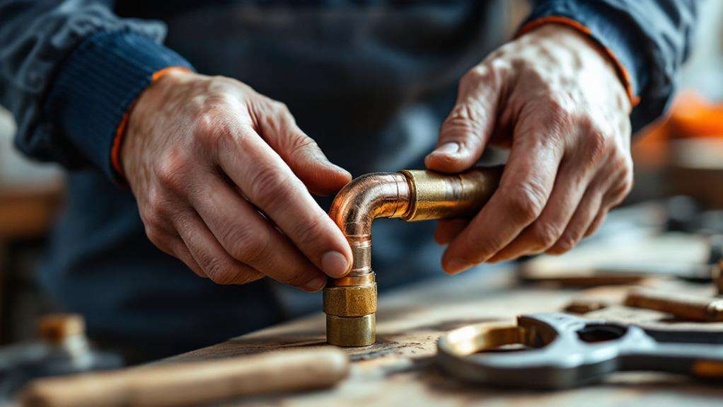 joining pipes with tee connectors