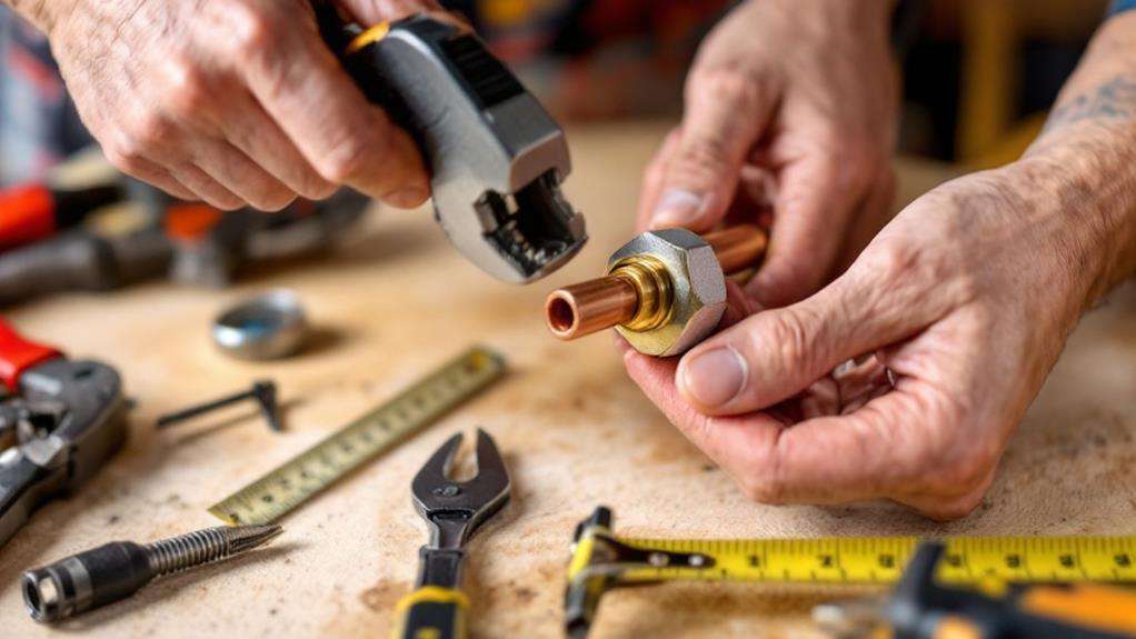 compression fittings installation process