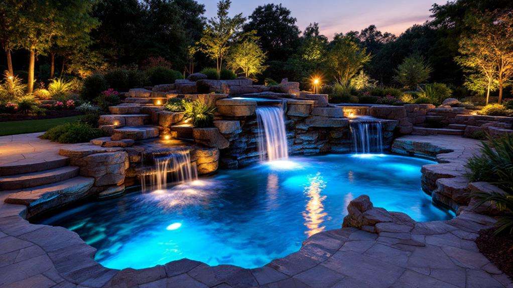 lighting for aquatic landscape features
