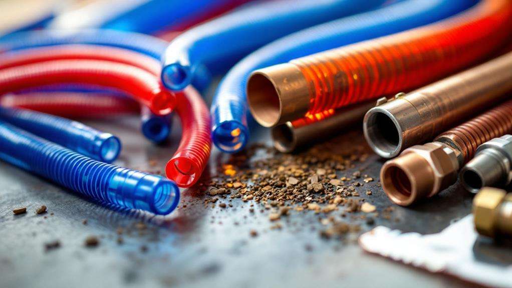 flexible plumbing tubing material